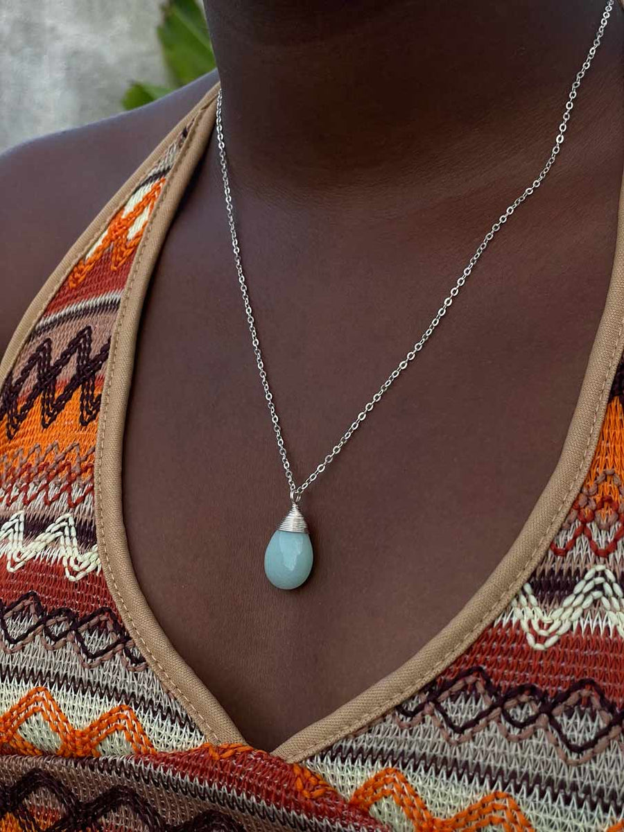 Amazonite Pendant Necklace main image 0