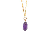 Load image into Gallery viewer, amethyst pendant necklace gold 
