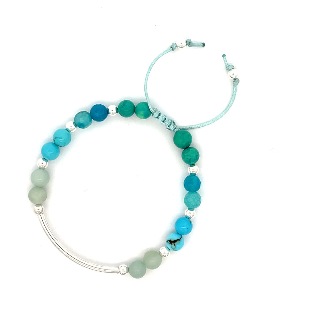 Ocean| Stone Bar Bracelet