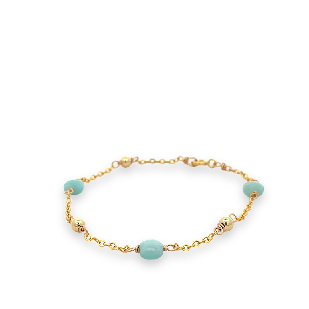 amazonite gold-filled bracelet 