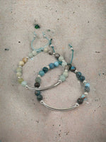 Load image into Gallery viewer, Amazonite Bar Bracelet - Handmade in Barbados
