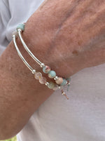 Load image into Gallery viewer, Aqua Terra Jasper |Stone Bar Bracelet: Oceanic Splendor at Your Wrist
