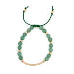 Load image into Gallery viewer, aventurine bracelet in gold 
