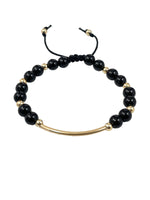 Load image into Gallery viewer, Black Onyx Bracelet | Stone Bar Collection
