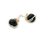 Load image into Gallery viewer, Black onyx studs 
