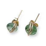 Load image into Gallery viewer, Green Fluorite Stud Earrings
