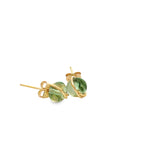 Load image into Gallery viewer, Green Fluorite Stud Earrings
