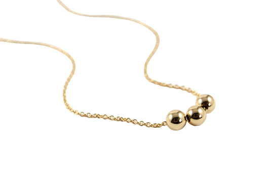 Gold ball necklace| Minimalistic Collection