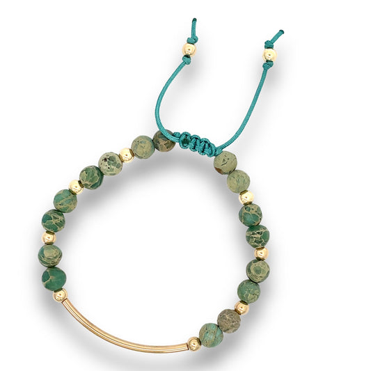 green jasper bracelet 