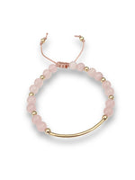 Load image into Gallery viewer, Rose Quartz Bracelet | Stone Bar Collection
