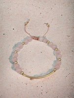 Load image into Gallery viewer, Rose Quartz Bracelet | Stone Bar Collection
