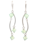 Load image into Gallery viewer, Dance Crystal Earrings | Handmade Silver Jewelry

