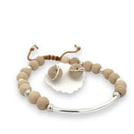 Load image into Gallery viewer, Jasper |Stone Bar Bracelet: Earth-Toned Elegance
