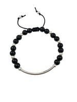 Load image into Gallery viewer, Black Onyx Bracelet | Stone Bar Collection
