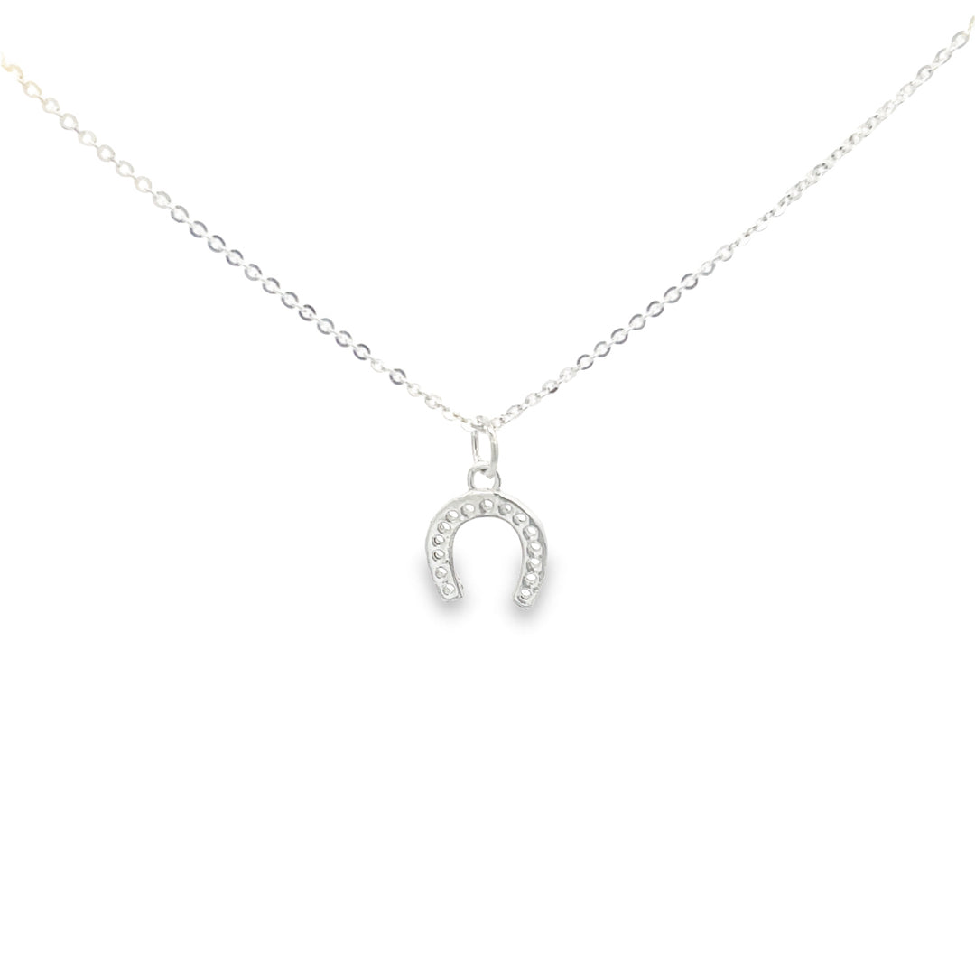 silver horseshoe necklace 
