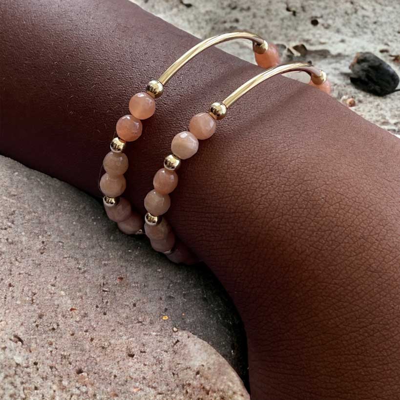 Sunstone Bracelet - Handmade in Barbados