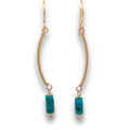 turquoise bar earrings 