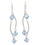 Load image into Gallery viewer, Dance Crystal Earrings | Handmade Silver Jewelry
