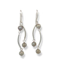 classy pearl gray freshwater pearl earrings 