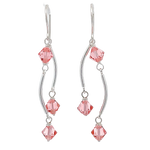 Load image into Gallery viewer, Dance Crystal Earrings | Handmade Silver Jewelry
