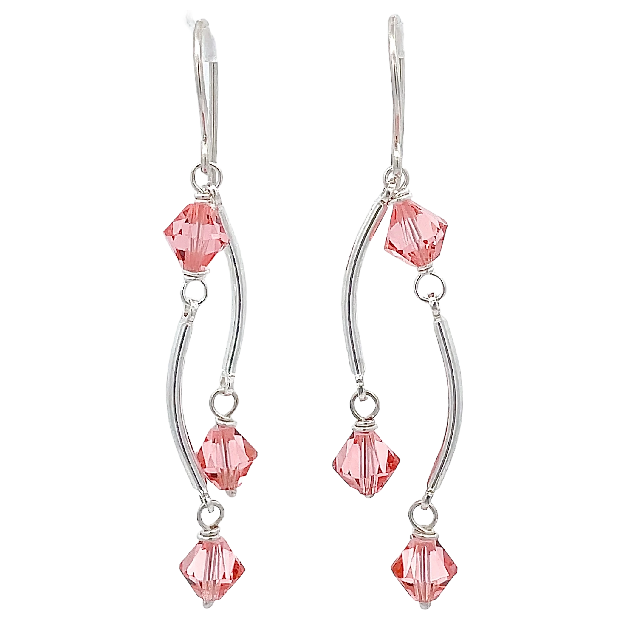 Dance Crystal Earrings | Handmade Silver Jewelry
