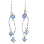 Load image into Gallery viewer, Dance Crystal Earrings | Handmade Silver Jewelry
