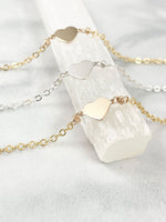 Load image into Gallery viewer, gold heart chain bracelet 
