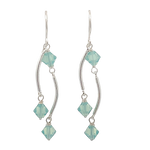 Load image into Gallery viewer, Dance Crystal Earrings | Handmade Silver Jewelry
