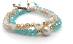 Load image into Gallery viewer, Sand | Pearl crystal bracelets
