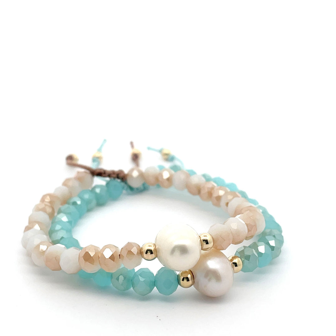 Marine | Pearl crystal bracelets