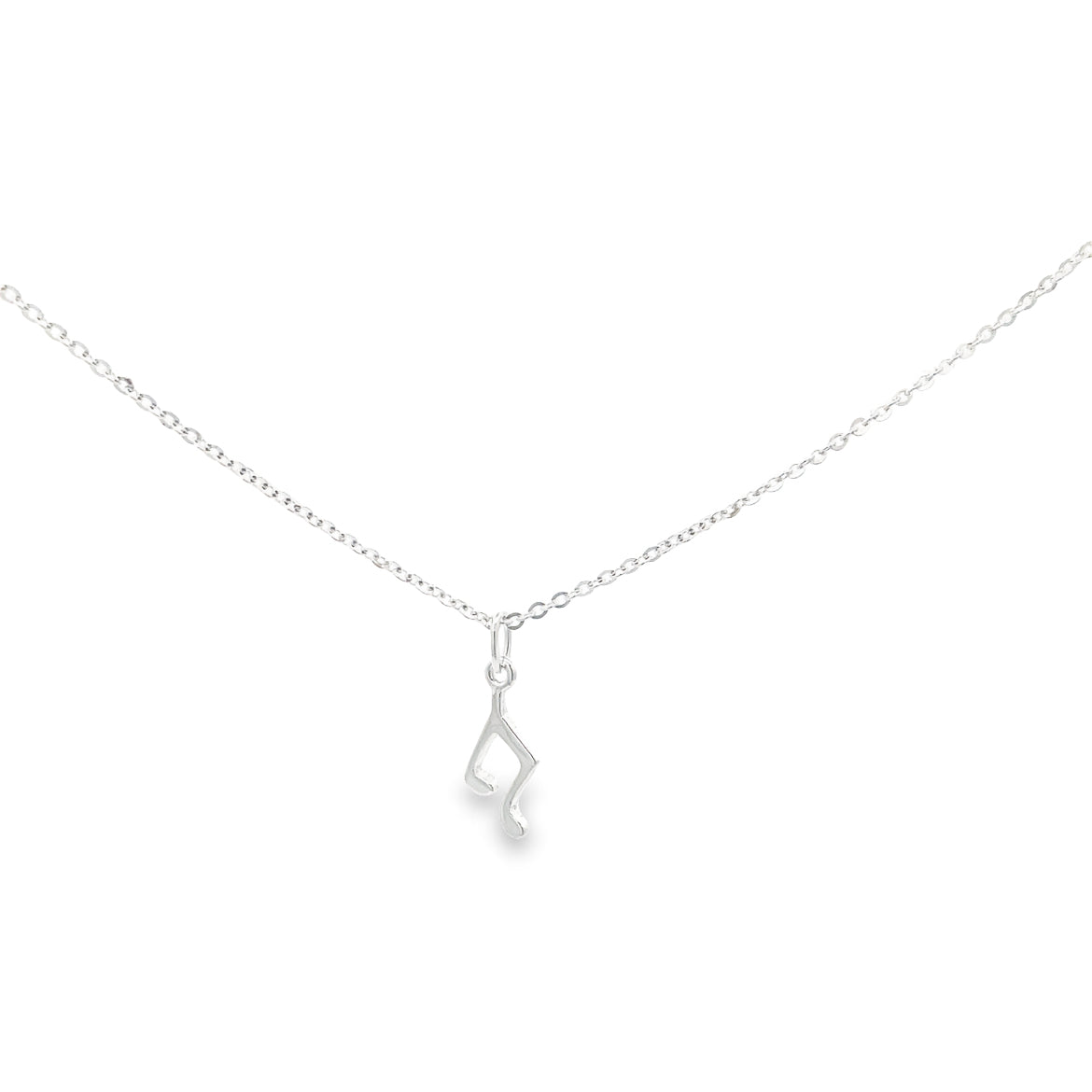 Silver Music Note Necklace