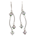 Load image into Gallery viewer, Dance Crystal Earrings | Handmade Silver Jewelry
