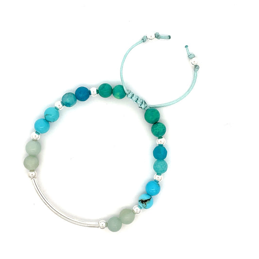Ocean| Stone Bar Bracelet