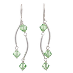 Load image into Gallery viewer, Dance Crystal Earrings | Handmade Silver Jewelry
