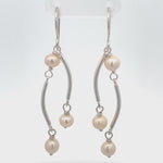 Load and play video in Gallery viewer, Classy Pearl Earrings  | Coco Elegance Collection

