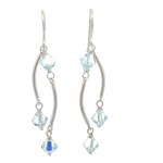 Load image into Gallery viewer, Dance Crystal Earrings | Handmade Silver Jewelry
