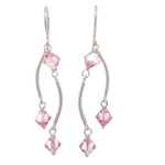 Load image into Gallery viewer, Dance Crystal Earrings | Handmade Silver Jewelry
