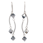 Load image into Gallery viewer, Dance Crystal Earrings | Handmade Silver Jewelry
