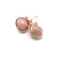 Sunstone Stud Earrings