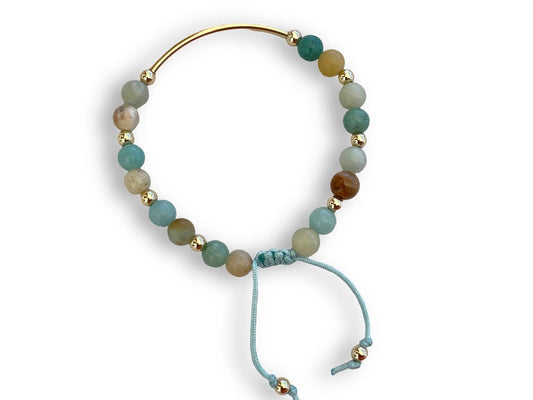Amazonite Bar Bracelet