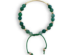 Load image into Gallery viewer, green agate bar bracelet 
