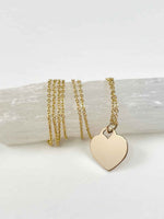 Load image into Gallery viewer, Heart of gold | Padlock necklace
