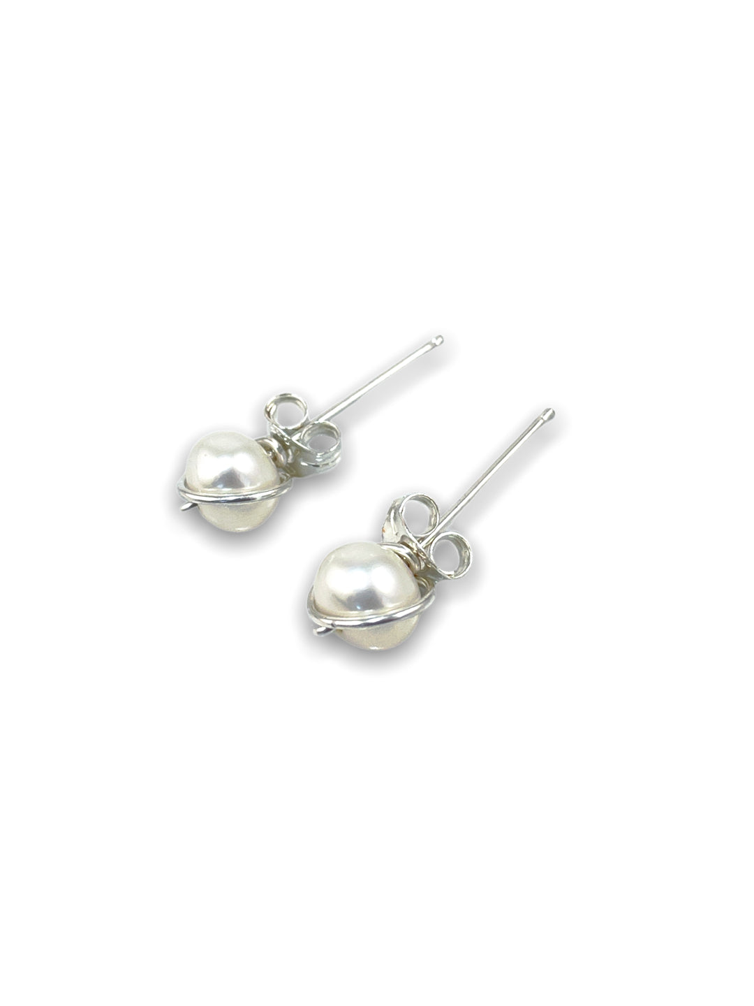 Pearl stud earring for Mother's Day gift or June birthstone