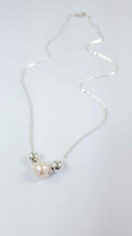 Pearl mix ball necklace