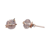 Load image into Gallery viewer, Quartz studs in rose gold
