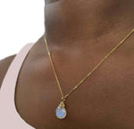 Load image into Gallery viewer, Wrapped Moonstone Necklace | Natural gemstone collection
