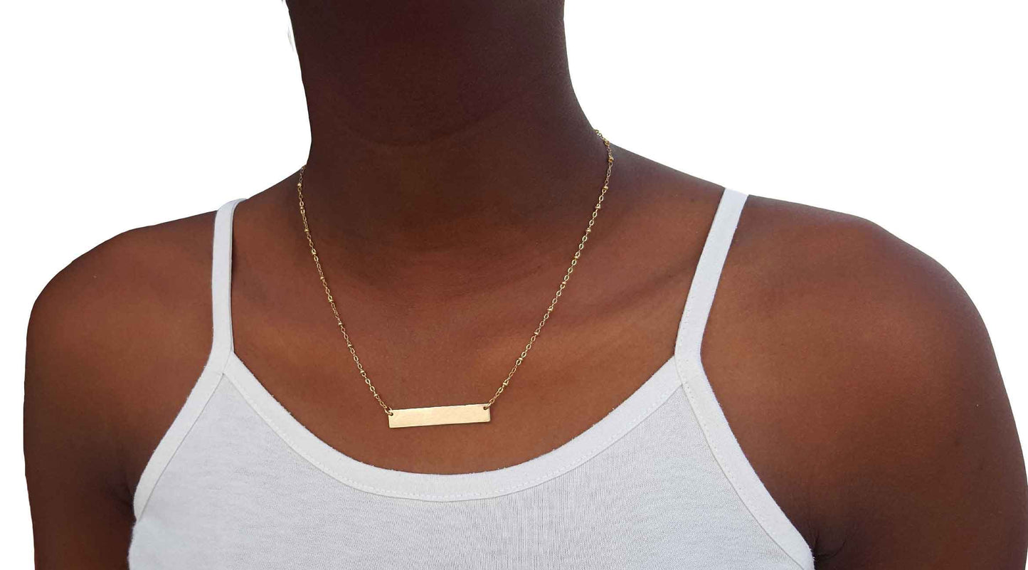 Golden Bar Necklace | Summer Gems