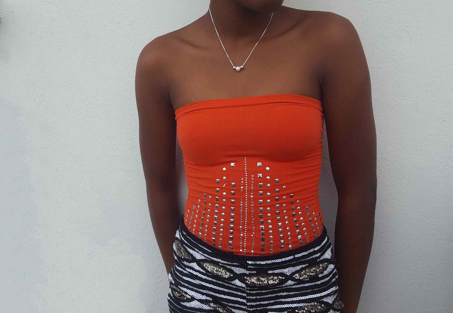 Pearl mix ball necklace