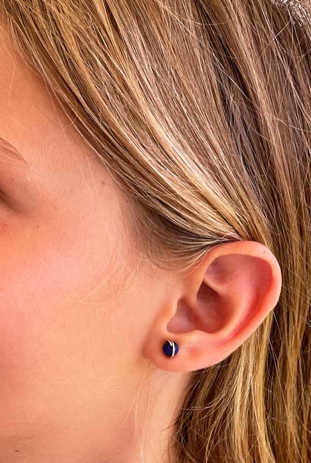 lapis lazuli stud earrings