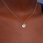 Load image into Gallery viewer, Shell Pearl Necklace | Coco elegance collection

